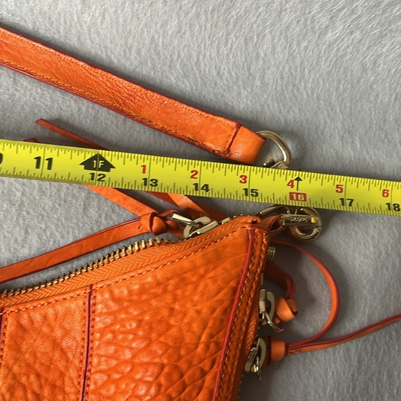 Orange Leather Shoulder Bag - Picture 8 of 9